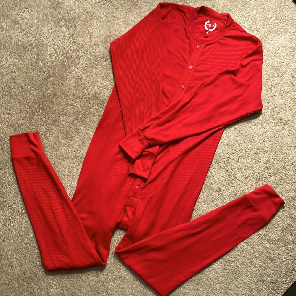 Thermal onesie -red
